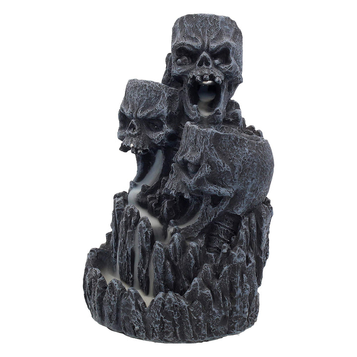 Skull Backflow Incense Tower Holder 17.5cm