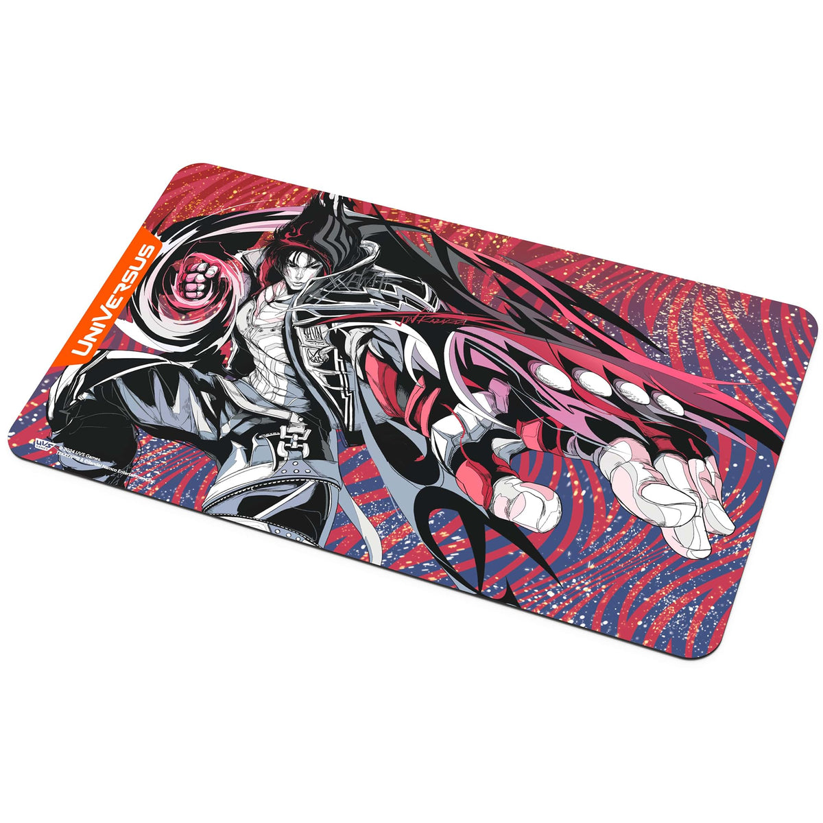 UniVersus: Tekken 8: Jin Playmat - 24 x 14 Neoprene Mat,, Rubber Backing, Tabletop Card Game Accessory, UVS Games, Licensed 6