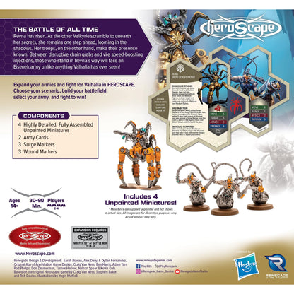 Renegade: Heroscape: Revna’s Rebuke: Iron Lich Viscerot & Necrotech Wraithriders Army Expansion - 4 New Detailed Miniatures, Unpainted, Ages 14+ 2