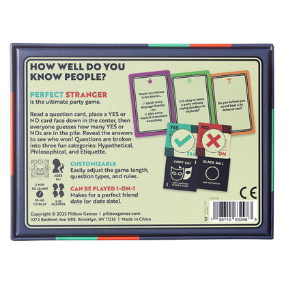 Perfect Stranger Board Game by Pillbox 2