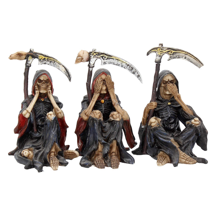 Something Wicked Three Wise Reaper Figurines 9.5cm