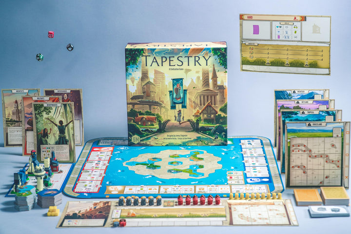 Stonemaier Games: Tapestry (Base Game) | A Civilization Building Board Game | Lead a Unique Civilization to Greatness Through Cultural and Technological Advances | 1-5 Players, 120 Minutes, Ages 14+