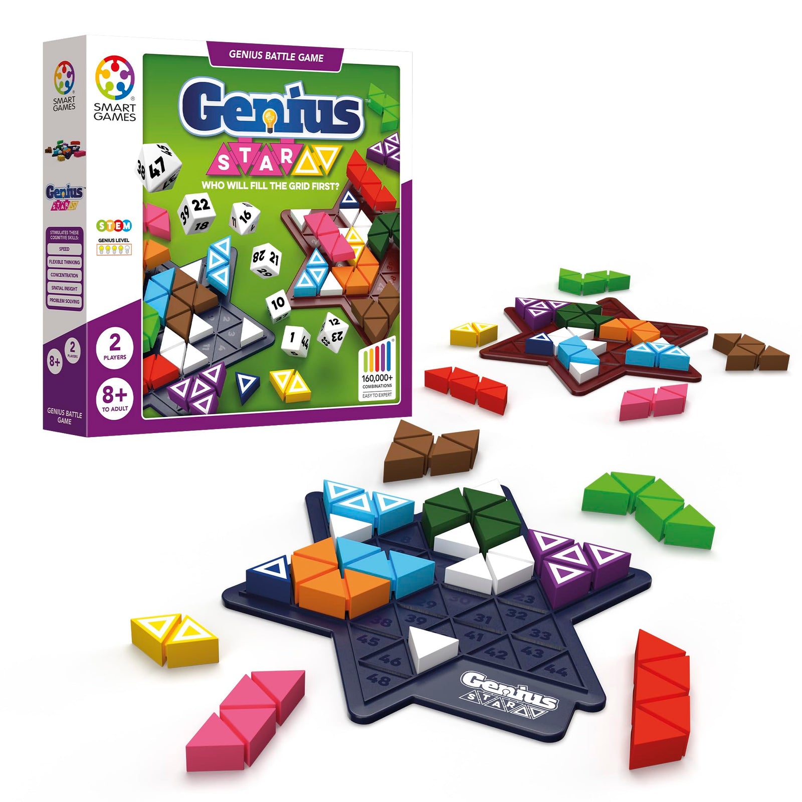 Genius Star Refresh 2024 Dice Set by Smart Games 1