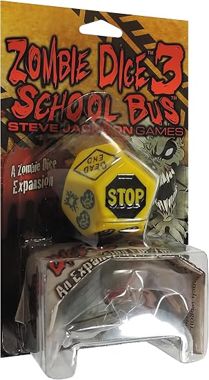 Zombie Dice 3 School Bus Dice Game by Steve Jackson