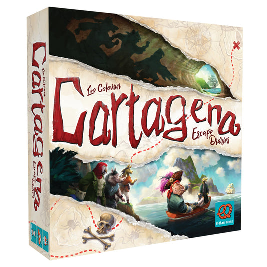 Cartagena Escape Diaries Board Game - Pirate Adventure Game, Strategy Game, Fun Family Game for Kids and Adults, Ages 8+, 2-5 Players, 30-45 Min Playtime, Made by Pretzel Games 1