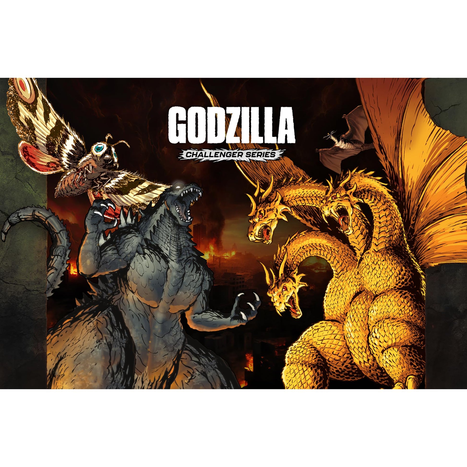 UniVersus Godzilla Challenger Series - Mechagodzilla - Bionic Menace Playmat - 24x14 Neoprene Mat, Tabletop Card Game Accessory, UVS Games, Licensed 6
