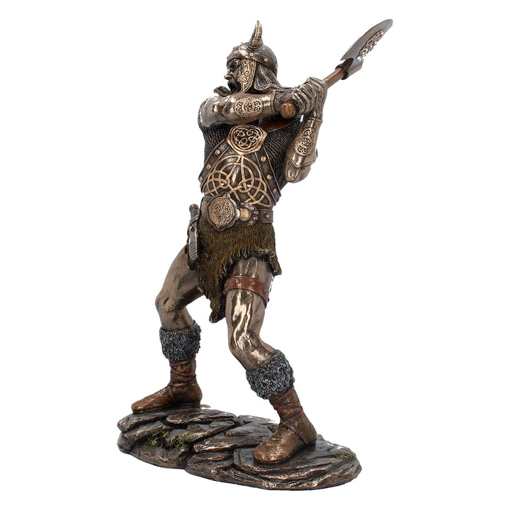 Berserker Bronze Viking Medium Warrior Figurine with Axe 28.5cm