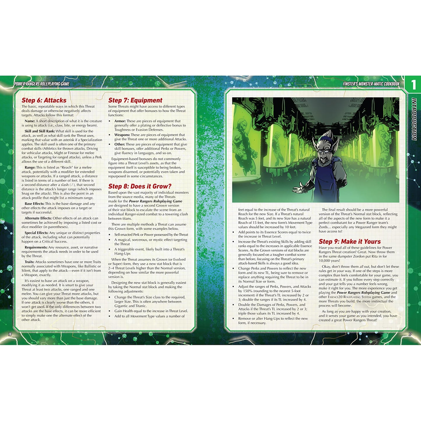 Finsters Monster Matic Cookbook Sourcebook Power Rangers RPG Roleplaying Game by Renegade Studio 8