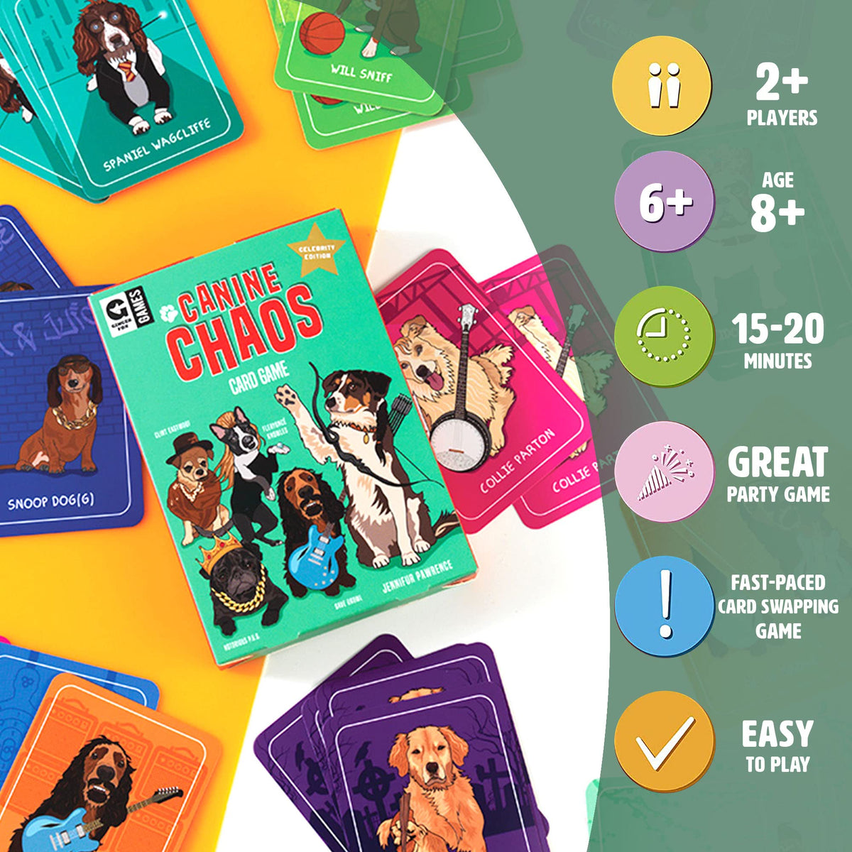 Canine Chaos Card Game by Ginger Fox 4