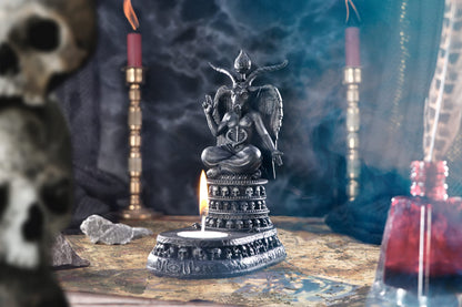 Exclusive Baphomets Devotion Tea Light Holder 17cm 7