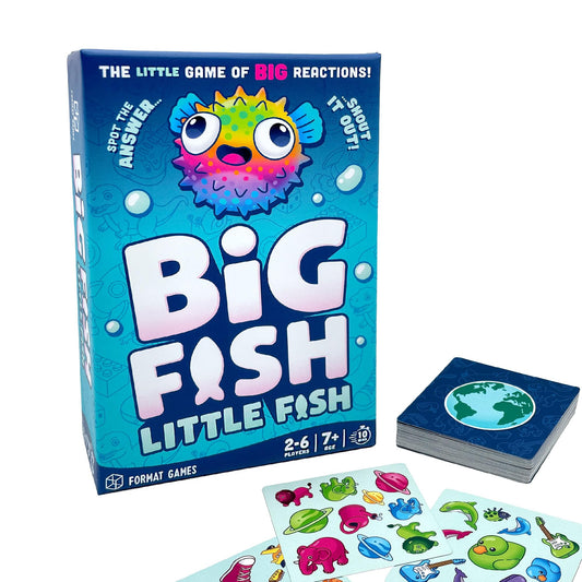 Big Fish Little Fish Game | Fast Fun Family Card Game Of Quick Reactions! | For Kids, Teens, and Adults | Ages 7+ | 2-6 players 1
