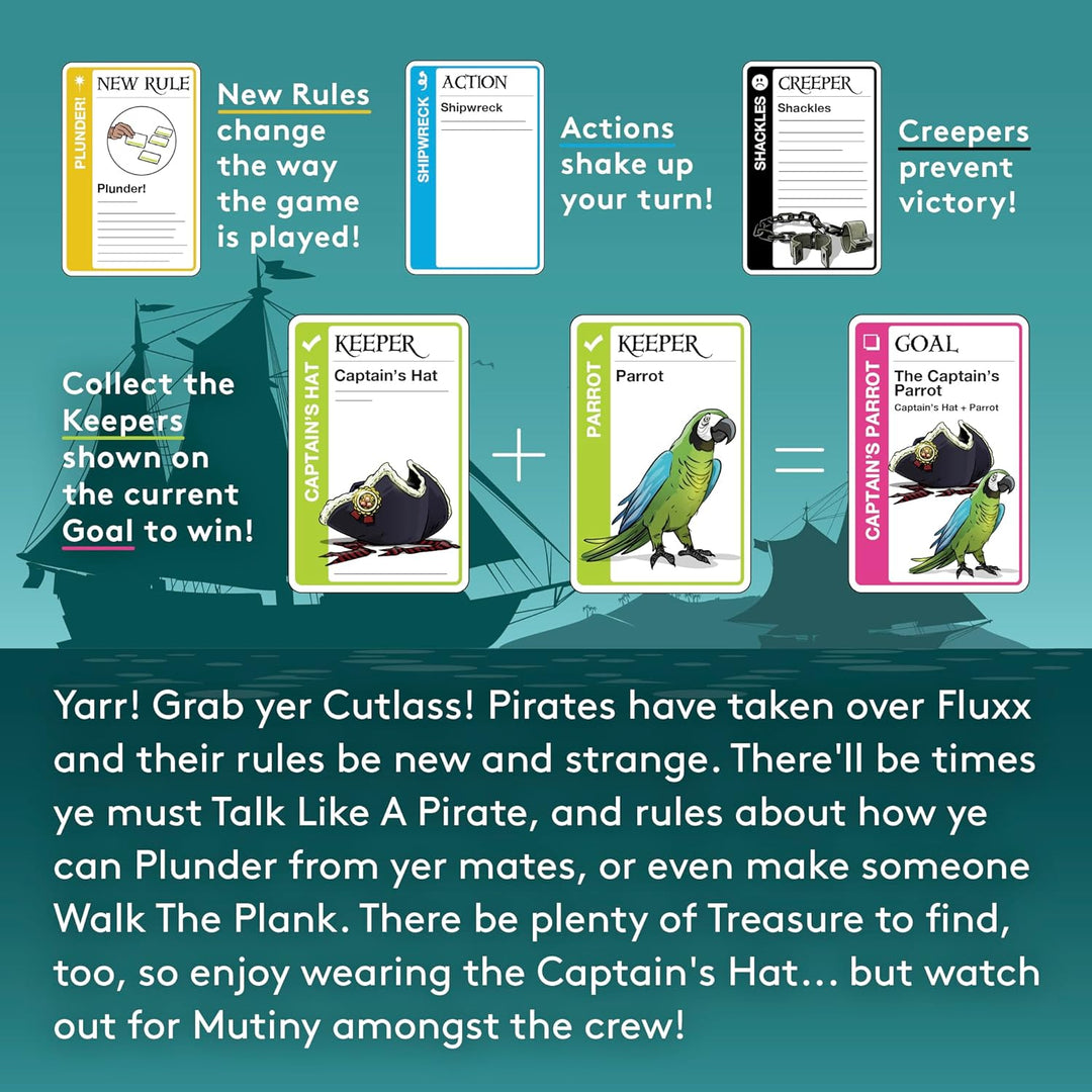 Pirate Fluxx Card Game by Looney Labs