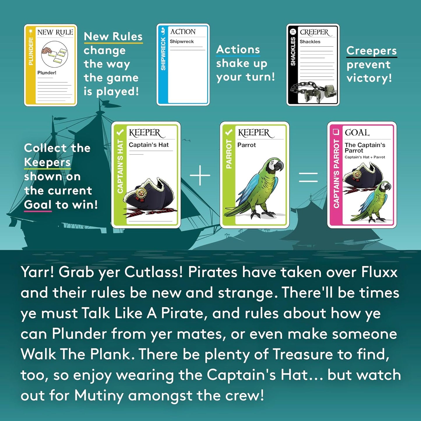 Pirate Fluxx Card Game