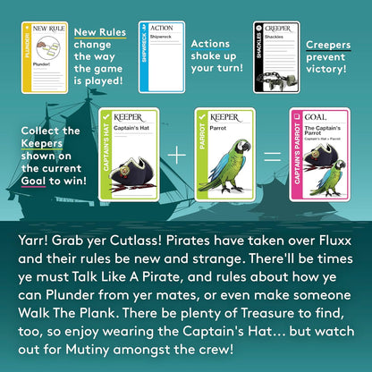 Pirate Fluxx Card Game