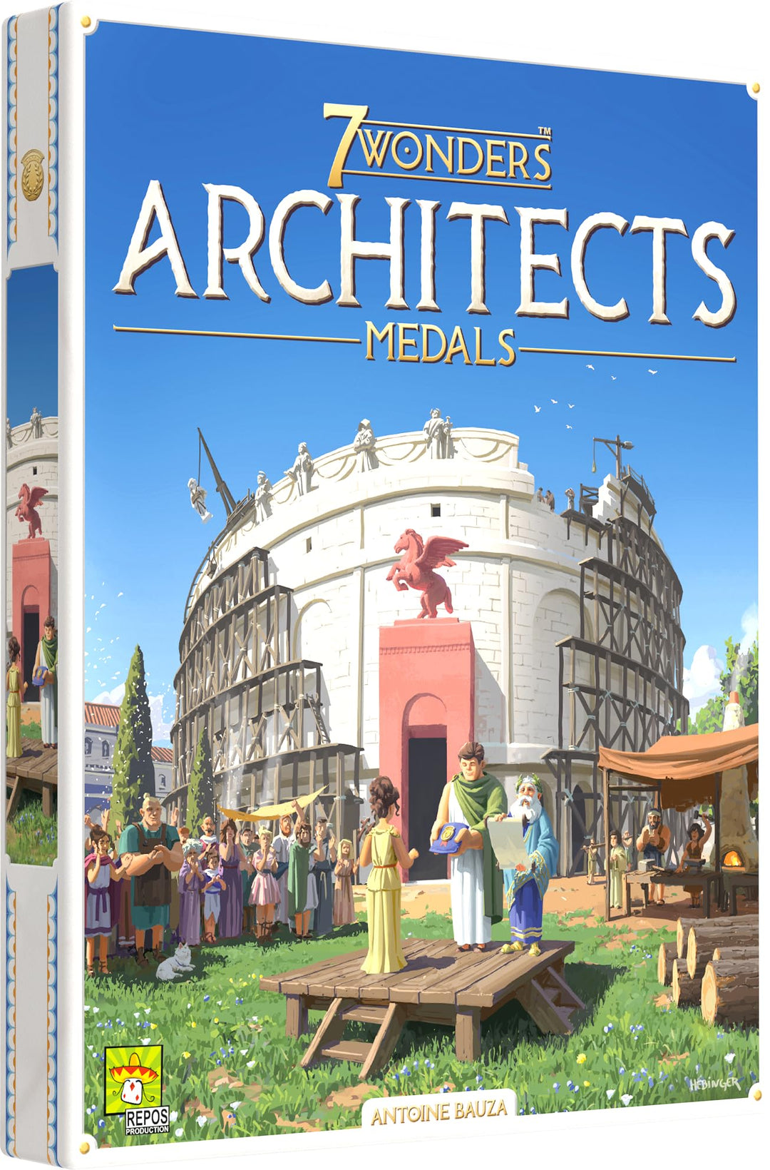 7 Wonders Architects Medals Expansion - New Wonders, Medals, and Strategies Await! Civilization Strategy Game for Kids and Adults, Ages 8+, 2-7 Players, 25 Minute Playtime, Made by Repos Production