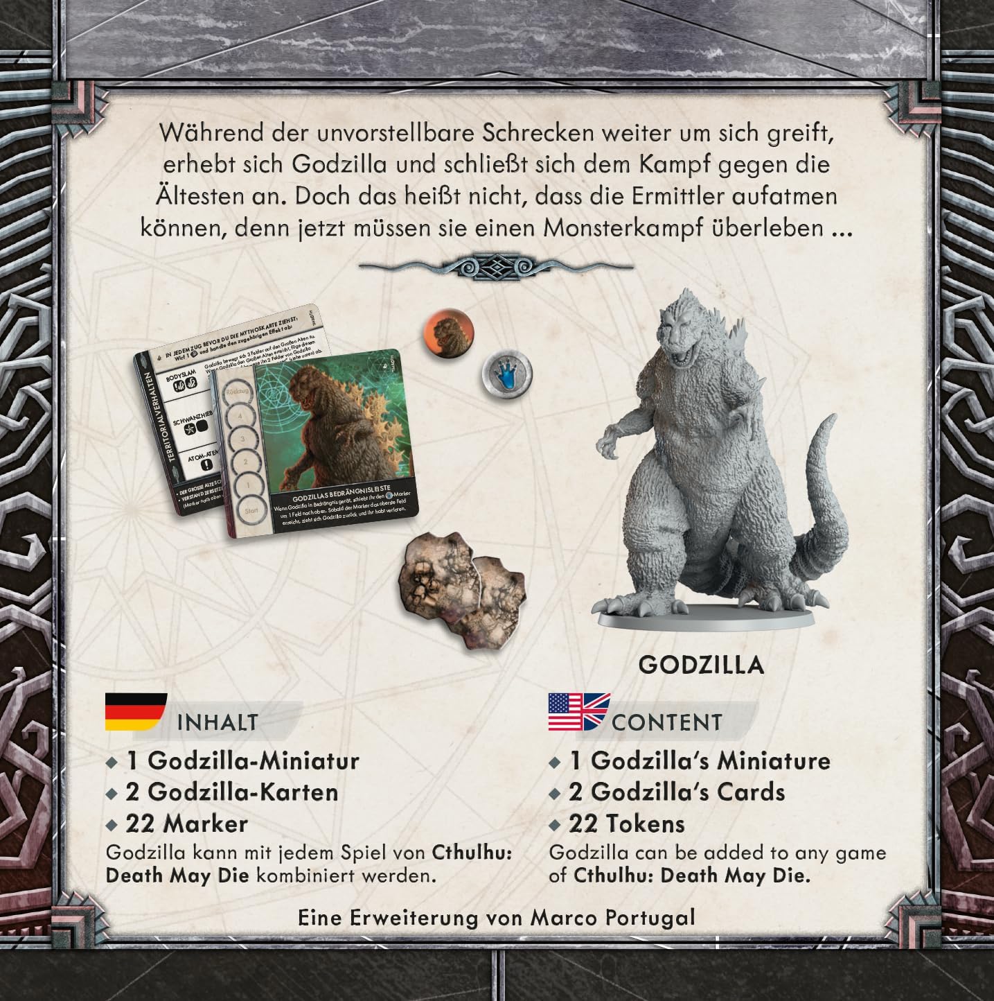 Cthulhu Death May Die Godzilla Board Game Expansion