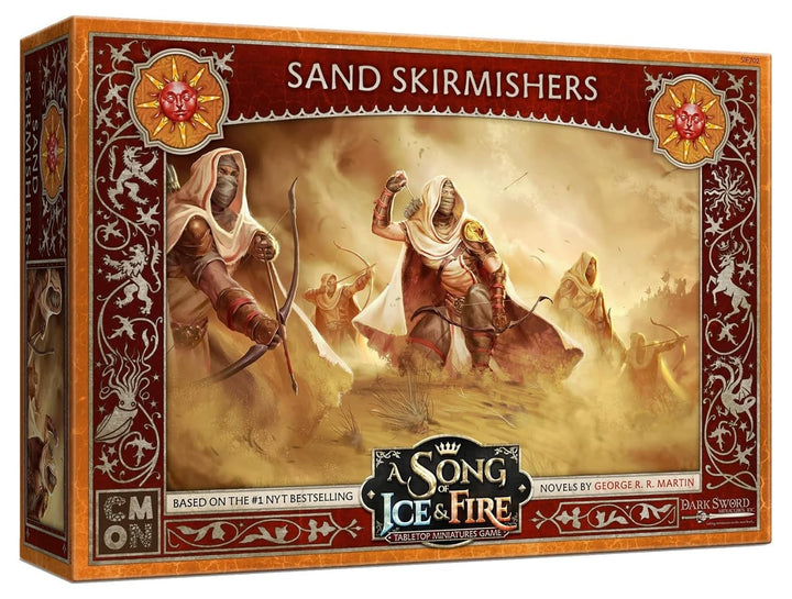 CMON A Song of Ice and Fire Tabletop Miniatures Game Sand Skirmishers Unit Box - Elite Warriors of The Dorne, Strategy Game for Adults, Ages 14+, 2+ Players, 45-60 Minute Playtime, Made by CMON