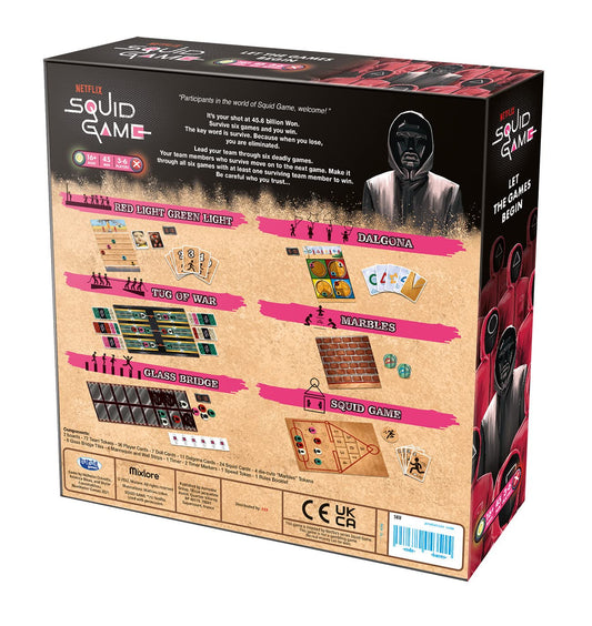 Squid Game Board Game Ages 16+ 3-6 Players 45 Minutes Playing Time 2