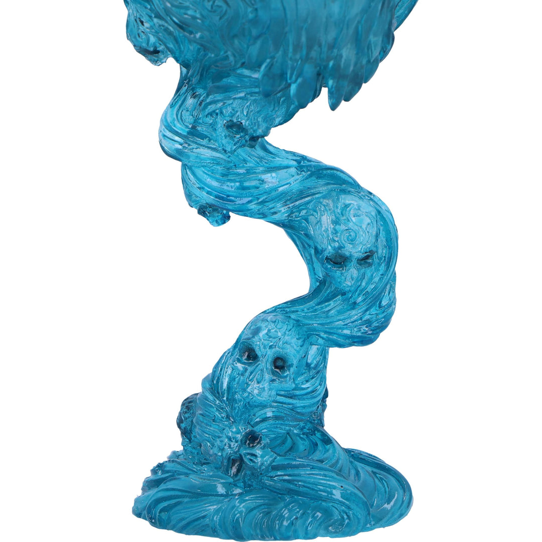 Soul Spirit Clear Blue Skull Goblet Water 19.3cm