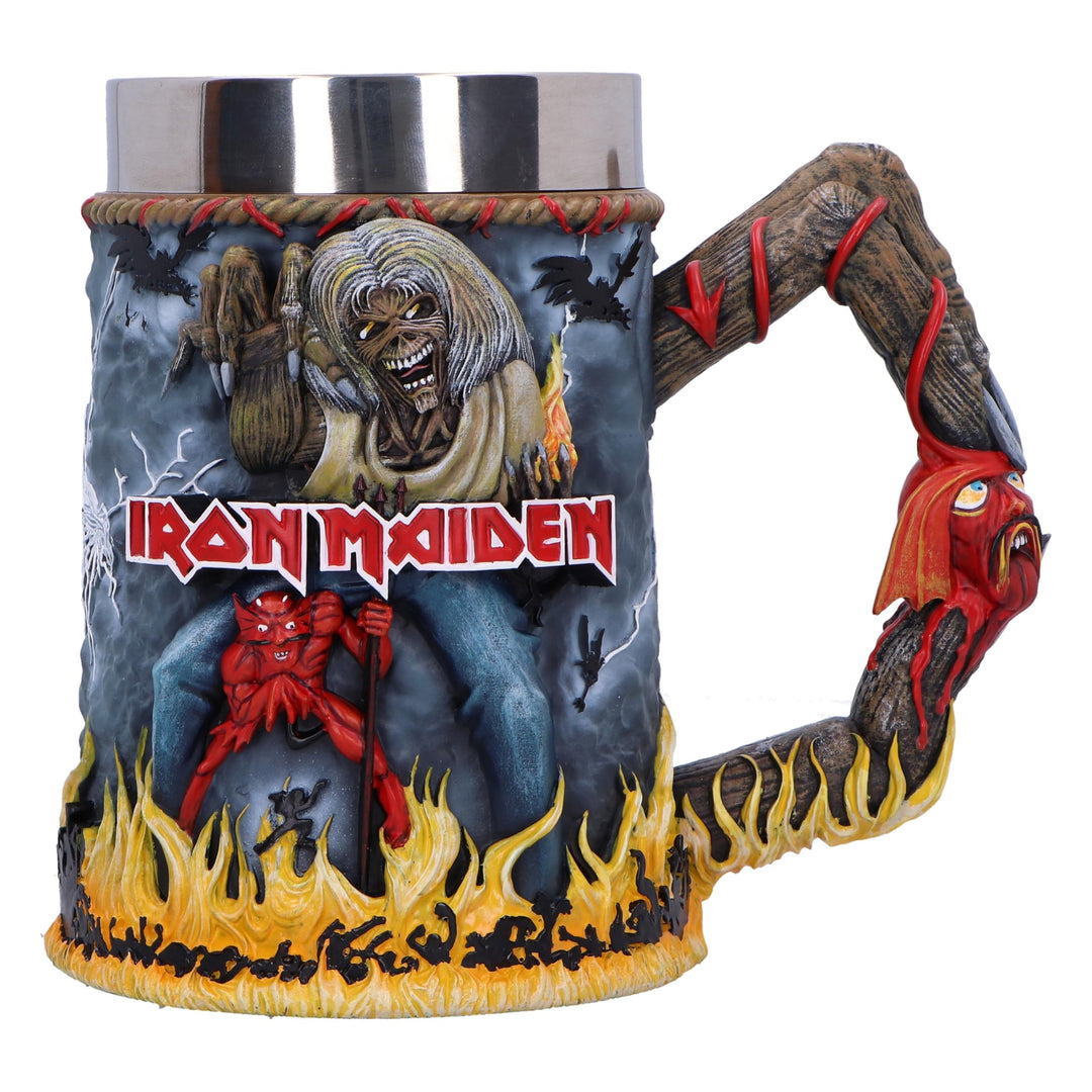 Iron Maiden The Number of Beast Album Tankard 16cm Officially Licensed