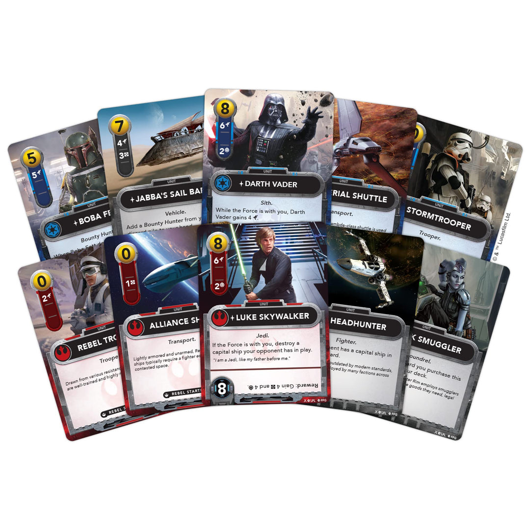 Star Wars: The DeckBuilding Game | Strategy Card Game | Head-to-Head Tactical Battle Game for Adults and Kids | Ages 14+ | 2 Players | Average Playtime 30 Minutes | Made by Fantasy Flight Games