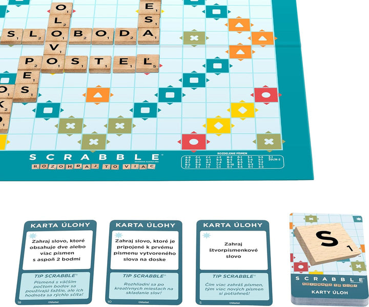 Scrabble Wood Refresh Board Game by Mattel