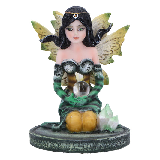 Jade Green Crystal Fairy Figurine 9cm 2