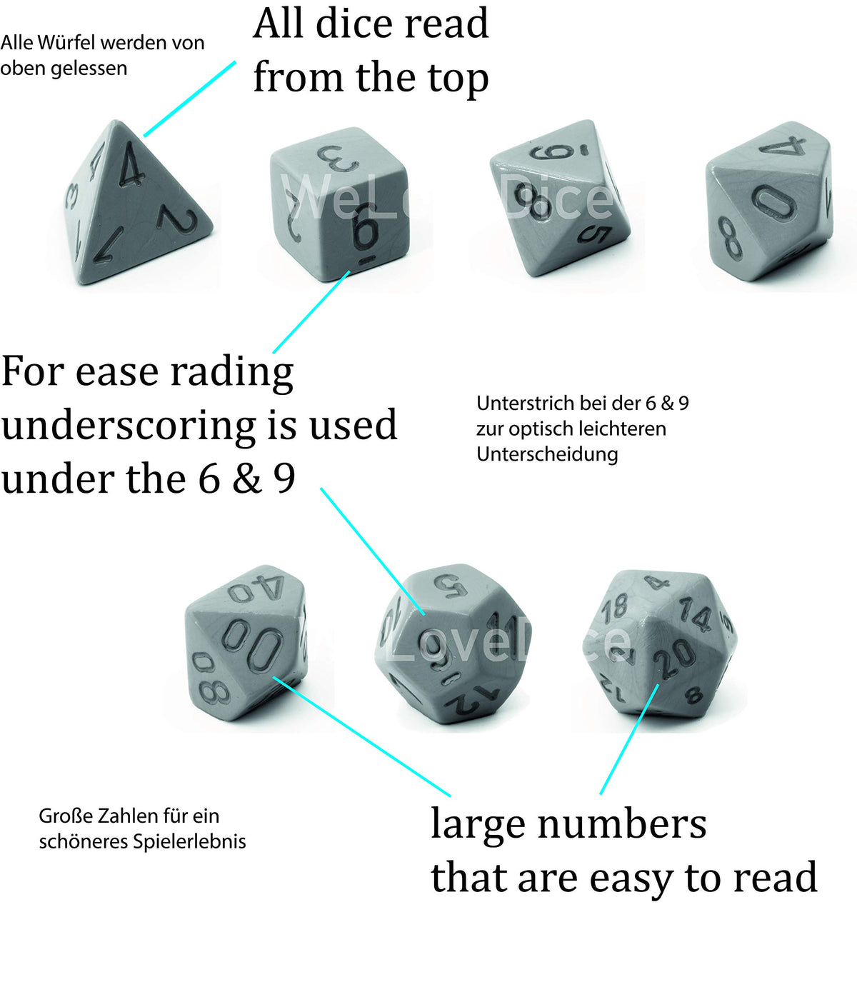 Chessex 25335 Dice, Multicoloured, One Size 6