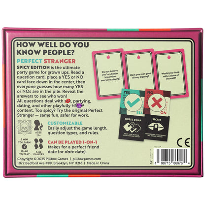 Spicy Perfect Stranger Board Game by Pillbox 2
