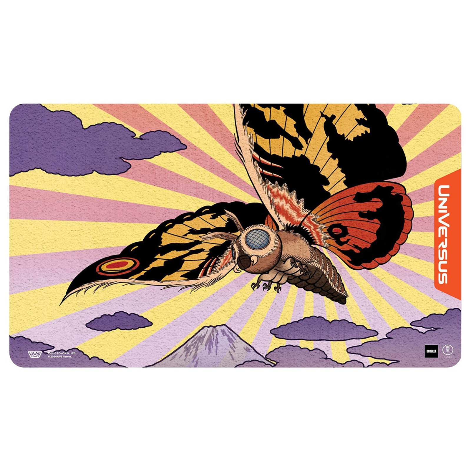 UniVersus Godzilla Challenger Series - Mothra Playmat - 24 x 14 Neoprene Mat, Tabletop Card Game Accessory, UVS Games, Officially Licensed 1