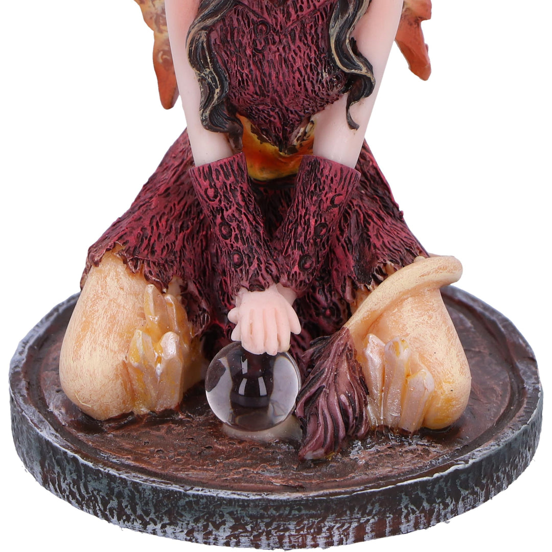 Poppy Red Crystal Fairy Figurine 9.5cm
