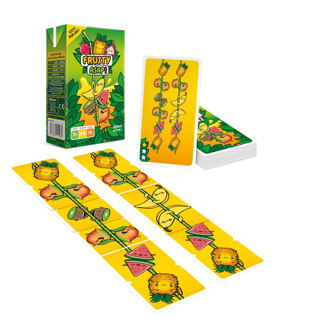 Mixlore | Fruit ASAP | Party Card Game | Ages 7+ | 2-5 Players | 15+ Minutes Playing Time