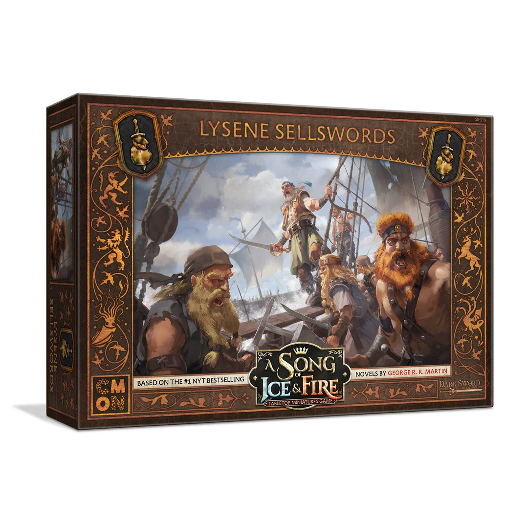 CMON A Song of Ice and Fire Tabletop Miniatures Game Lysene Sellswords Unit Box - Deadly Mercenaries of Essos, Strategy Game for Adults, Ages 14+, 2+ Players, 45-60 Minute Playtime, Made