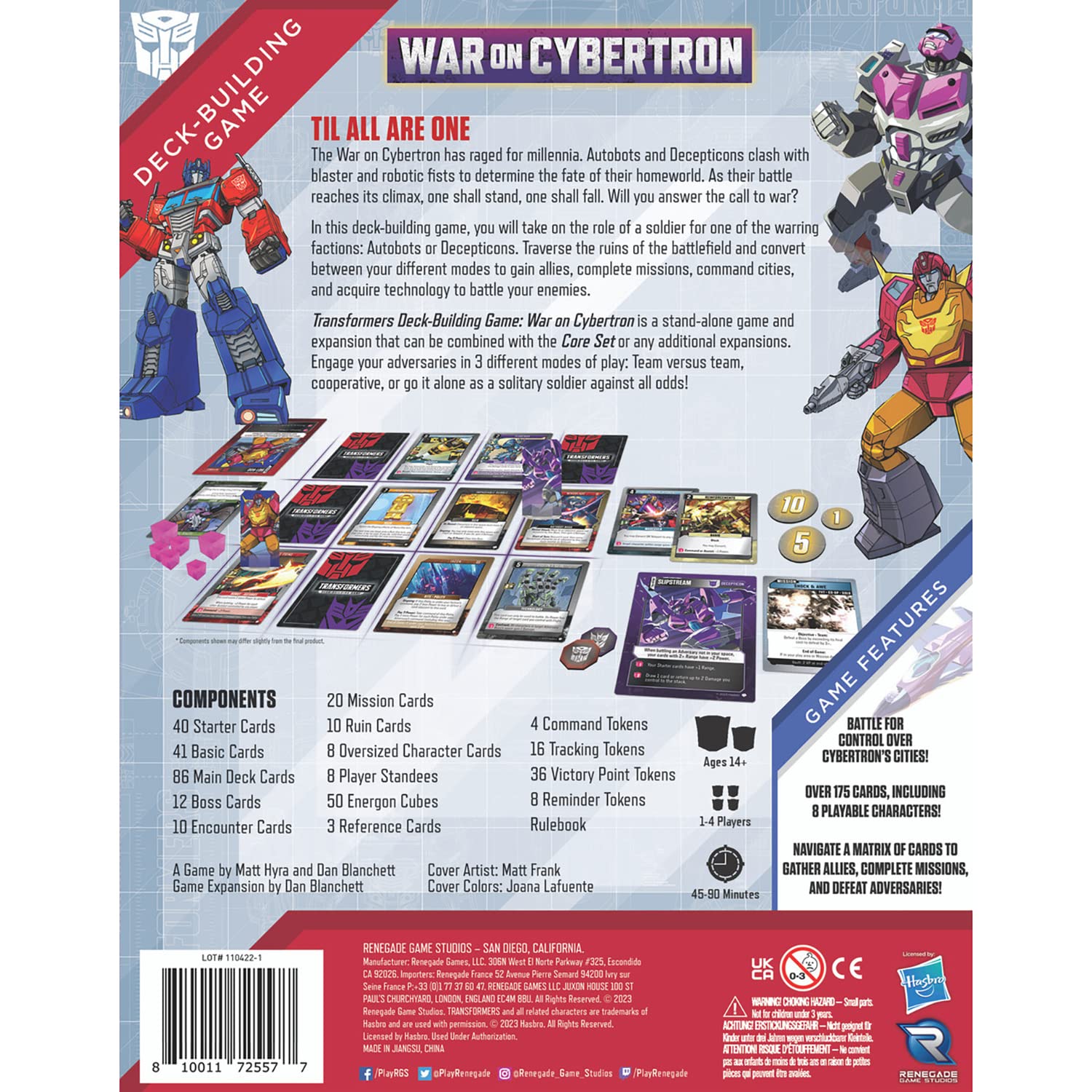 War on Cybertron Expansion Transformers Deck Building Game Board Game by Renegade Studio 2