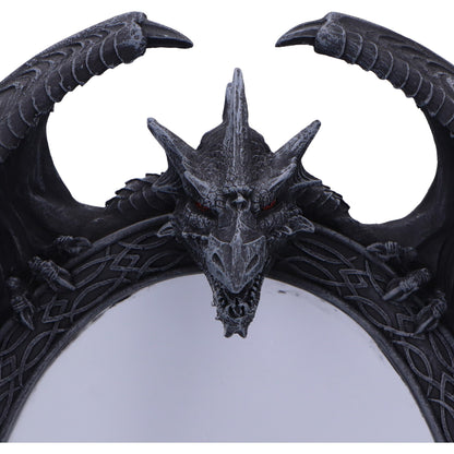 Scaled Reflection Dragon Mirror 29cm 3