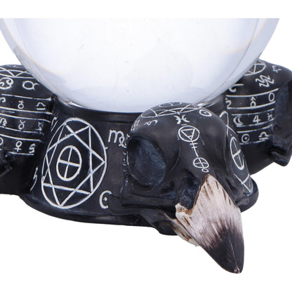 Gothic Raven Crystal Ball and Holder 15cm 4