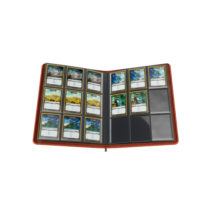 Zip-Up Album 18-Pocket Organize Standard and Japanese Size Collectible Cards Premium Card Game Protector Holds up to 360 Cards Ideal for Playset Collections