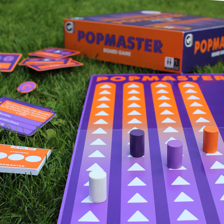 Ginger Fox Official PopMaster Board Game - Based on The BBC Radio 2 Quiz - Includes The Iconic 3-in-10 Question Round with The Real Ken Bruce