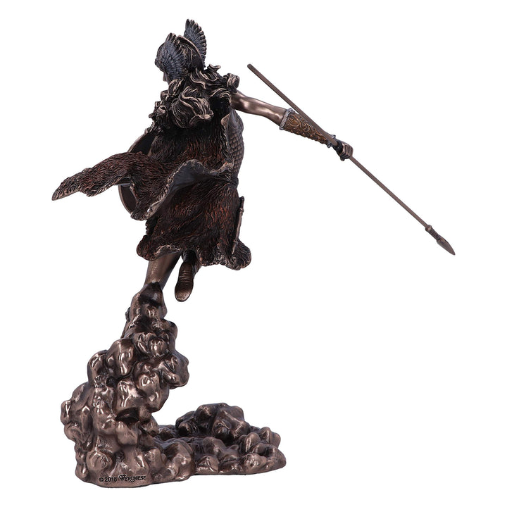 Bronze Valkyries Flight Norse Valkyrie Warrior Female Figurine 23.5cm