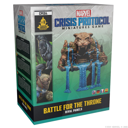 Atomic Mass Games Marvel: Crisis Protocol Battle for The Throne Rival Panels - Wakanda Showdown! Tabletop Superhero Game, Ages 14+, 2 Players, 90 Minute Playtime, Made 1