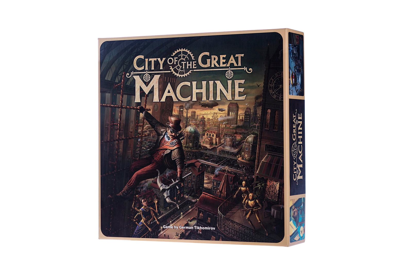 City of The Great Machine Board Game | 1-4 Players | Ages 14 and up | Steampunk | One-vs-Many | Hidden Movement | Cooperative & Solo | Average Playtime 45-90 min 2