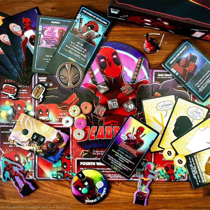 Marvel Dice Throne Deadpool Deluxe Expansion Board Game by USA OPOLY