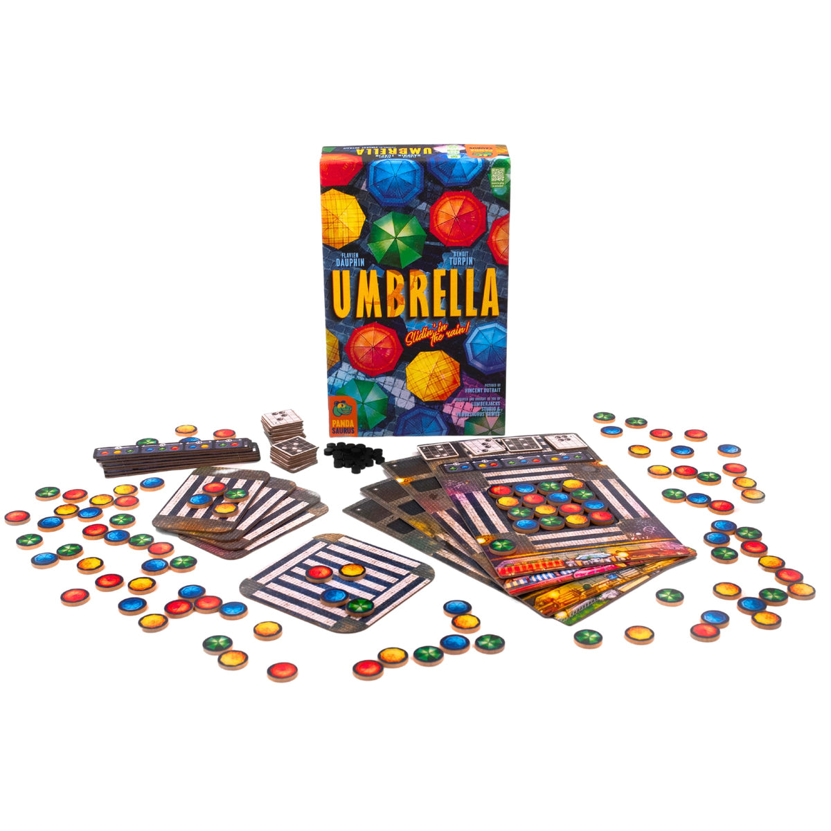 Pandasaurus Games Umbrella Board Game - A Vibrant New York City Strategy Game, Fun, Challenging Family Game for Kids & Adults, Ages 8+, 1-4 Players, 30 Min Playtime, Made by Pandasaurus Games 2