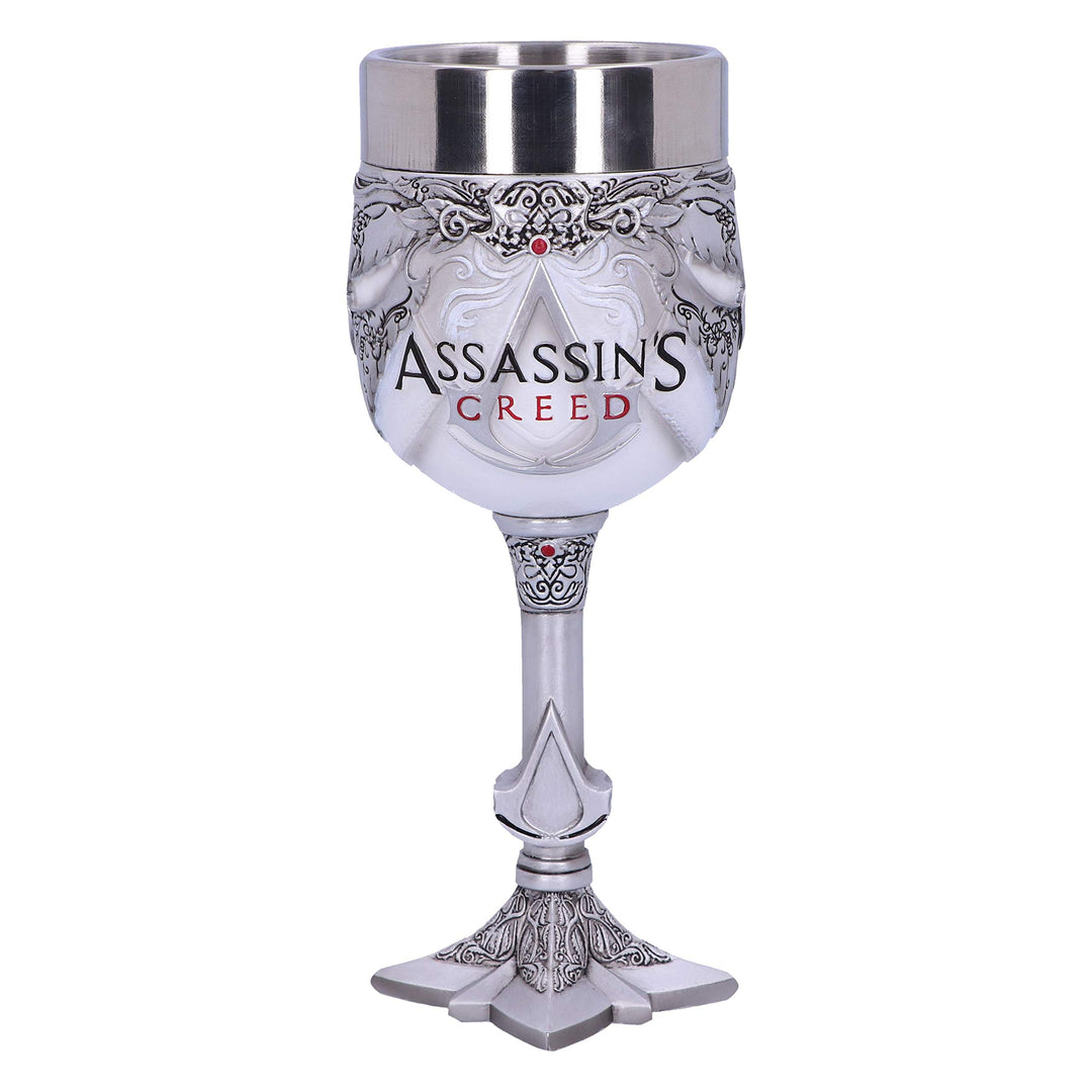 Assassins Creed White Game Goblet 20.5cm Officially Licensed