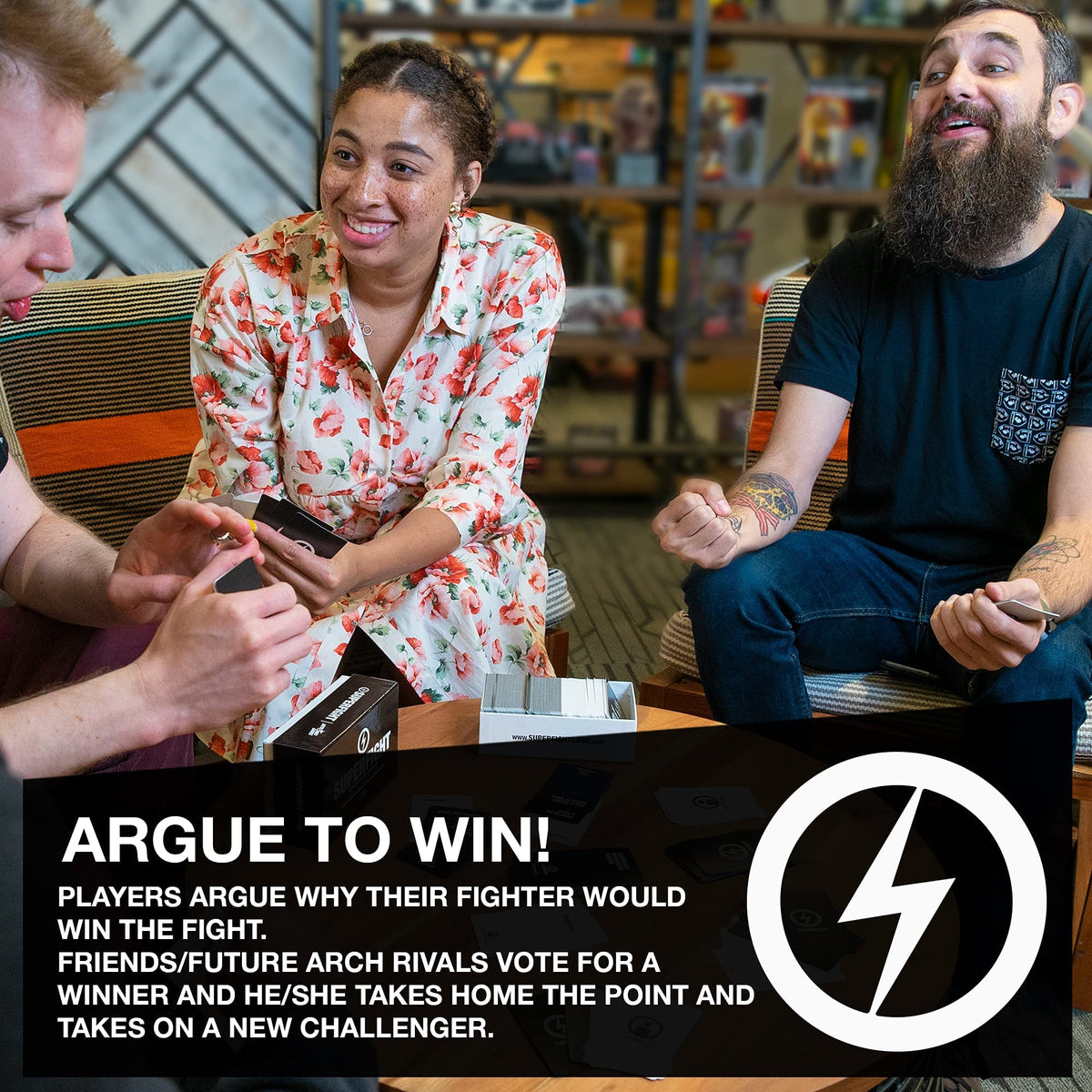 Skybound Superfight Card Game - Absurd Superpower Arguments for Kids, Teens & Adults, 500 Cards, 3+ Players, Ages 8+ 3