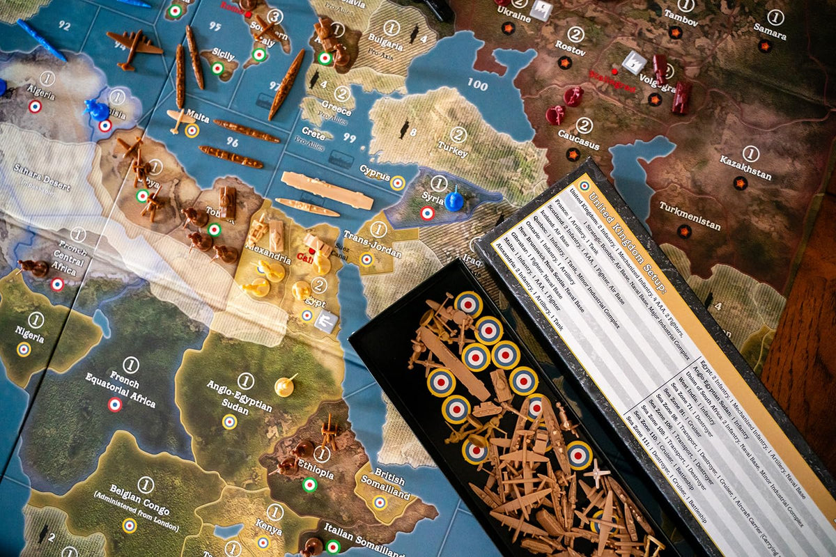 Axis & Allies 1940 Europe Second Edition WWII War Miniatures Strategy Board Game 3
