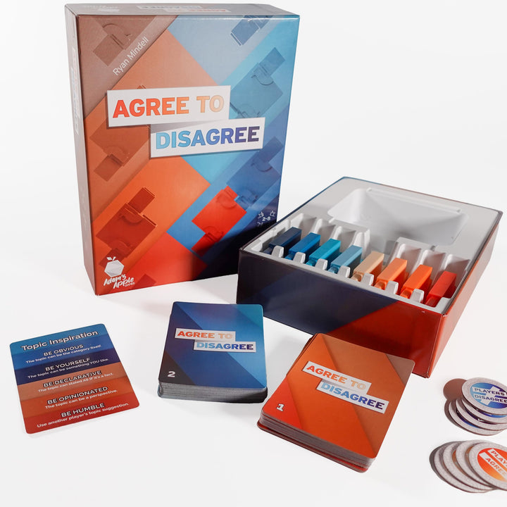 Agree to Disagree - The Icebreaker Game Where Nobody Wins if Everyone Agrees - Fun Party Game for Coworkers, Families, or Friends. Fun or Real Talk Gamified for 2 to 8 Players.