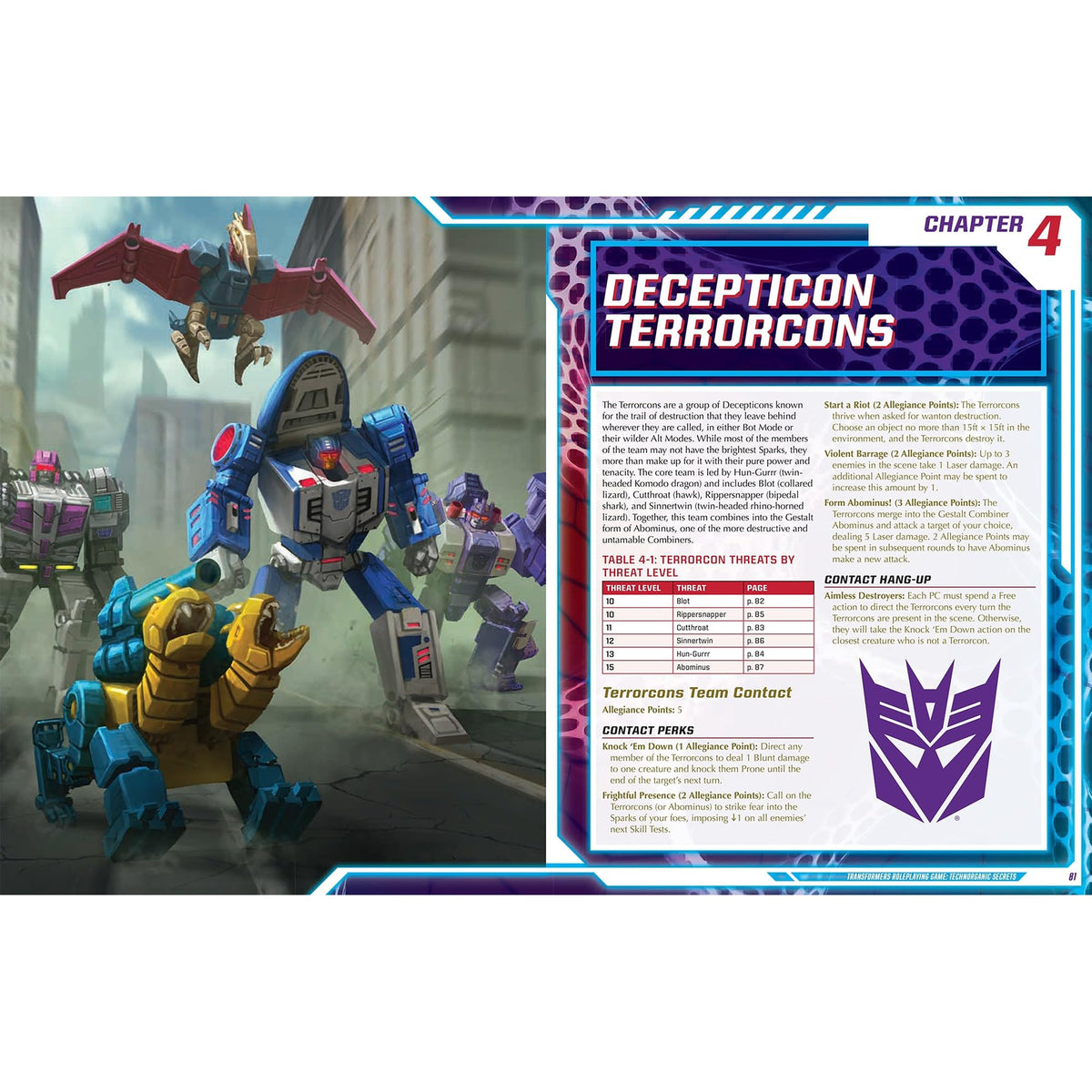 Transformers Roleplaying Game Technorganic Secrets Sourcebook 9