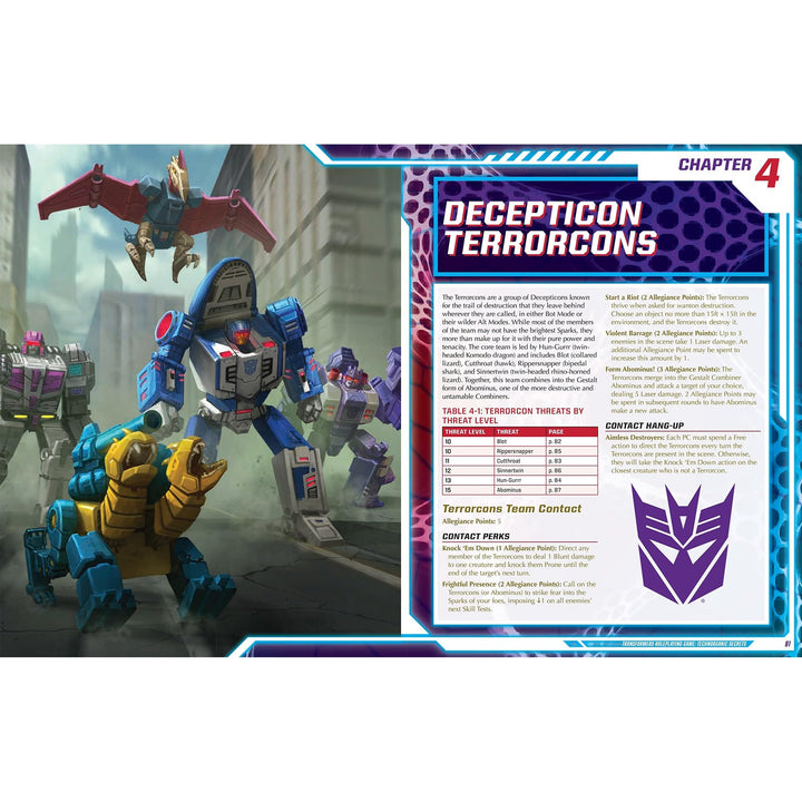 Transformers Roleplaying Game: Technorganic Secrets Sourcebook 9