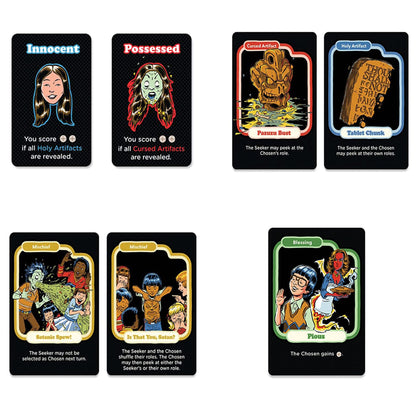 Cryptozoic Entertainment Let's Call The Exorcist: Steven Rhodes Games VOL. 2 - Dark Retro Social Deduction Game, Ages 14+, 4-8 Players, 20-45 Min (CZE29484) 6